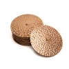 Hand hammered bronze riq cymbals