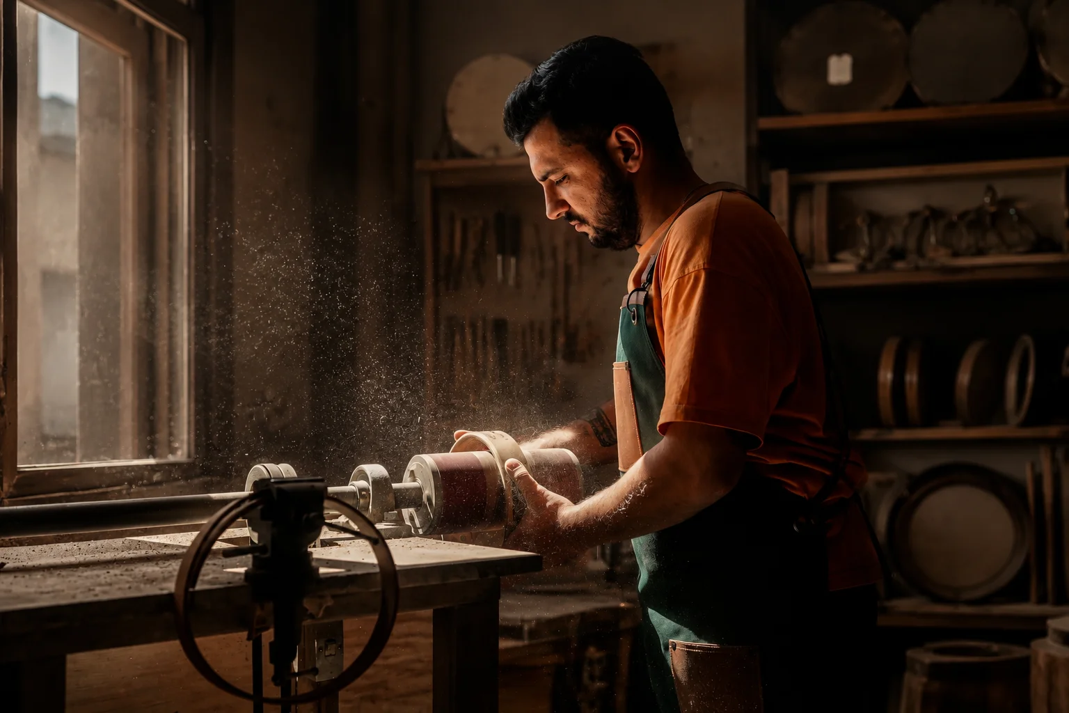 Traditional percussion instrument craftsmanship